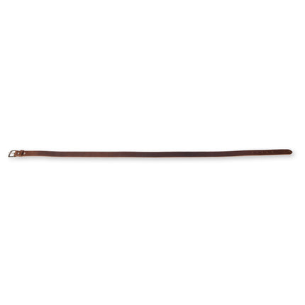 4East Unisex 100% Echt buffelleer Riem – bruin Broekriem - Maat 115 - Verstelbaar - 5 Gaten - Totale Lengte 131cm - Voor Dames en Heren
