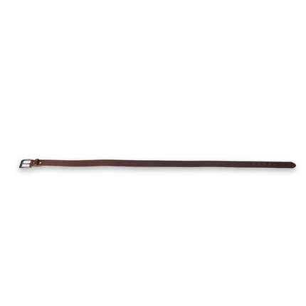 4East Unisex 100% Echt buffelleer Riem - Bruin Broekriem - Maat 105 - Verstelbaar - 5 Gaten - Totale Lengte 121cm - Voor Dames en Heren