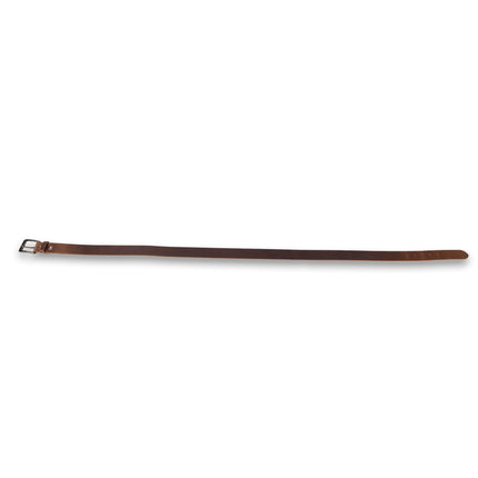 4East Unisex 100% Echt buffelleer Riem - Bruin Broekriem - Maat 115 - Verstelbaar - 5 Gaten - Totale Lengte 131cm - Voor Dames en Heren