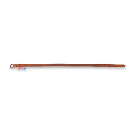 4East Unisex 100% Echt buffelleer  Riem - Tan  Broekriem - Maat 95 - Verstelbaar - 5 Gaten - Totale Lengte 111cm - Voor Dames en Heren