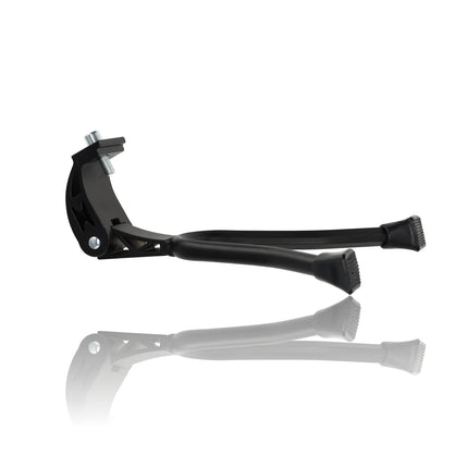 Universele Dubbele Fietsstandaard - 26-28 Inch | Zwart Staal & Aluminium | Roestvrij & Extra Stabiel | Geschikt voor Alle Fietsen & Accessoires