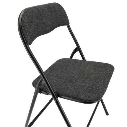 Set van 2 Opklapbare Stoelen - Compact en Lichtgewicht - Zwarte Stoelen voor Binnen en Buiten