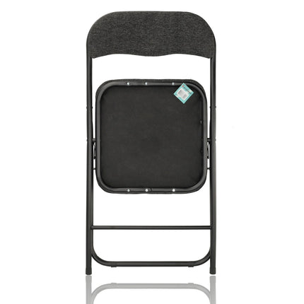 Set van 2 Opklapbare Stoelen - Compact en Lichtgewicht - Zwarte Stoelen voor Binnen en Buiten