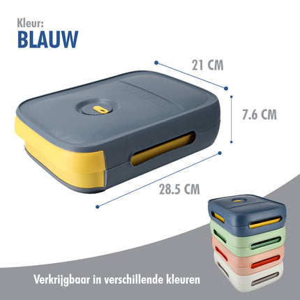 Eierenhouder Koelkast voor 18 Eieren - Kunststof Rollende Eierhouder - Eierdoos en Eieropbergbox - Blauw