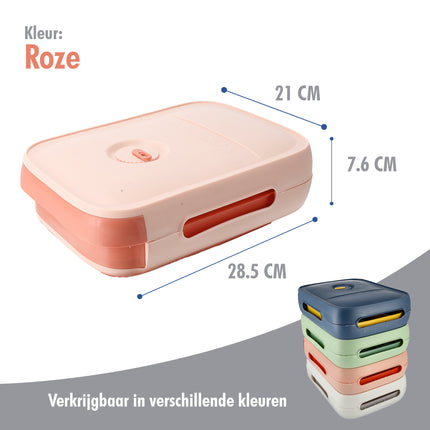 Eierenhouder Koelkast voor 18 Eieren - Kunststof Rollende Eierhouder -  Koelkast Eiertrays - Roze Eierdoos