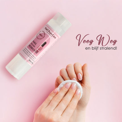 Professionele Nagellakremover Zonder Aceton – 300ml | Acetonvrij, Vegan, Hydraterend & Diervriendelijk