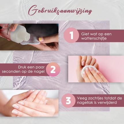 Professionele Nagellakremover Zonder Aceton – 300ml | Acetonvrij, Vegan, Hydraterend & Diervriendelijk