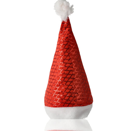 Kerstmuts Volwassenen & Kinderen - Past Maat 54-56 - Pailletten Muts Set van 4 - Perfect voor Kerstkleding, Carnavalskleding en Feestkleding!
