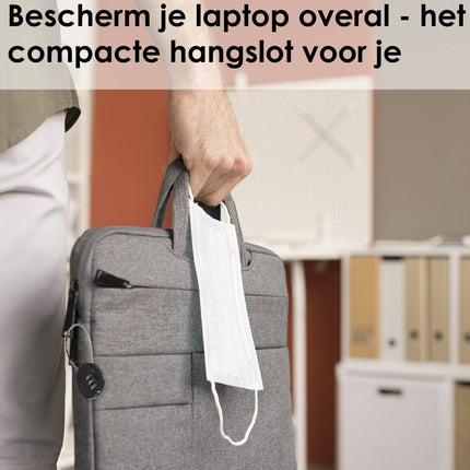 Hangslot met Cijfercode – Weerbestendig Cijferslot voor Fiets – Duurzaam Staal & Plastic – Veiligheidscode Binnen & Buiten – 9x3.8x1.2cm