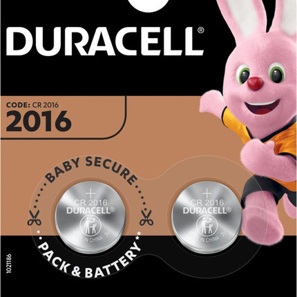 6 Stuks - Duracell CR2016 Professional Electronics 3V Lithium knoopcel - Duracell Lithium CR2016 3V - 6 stuks