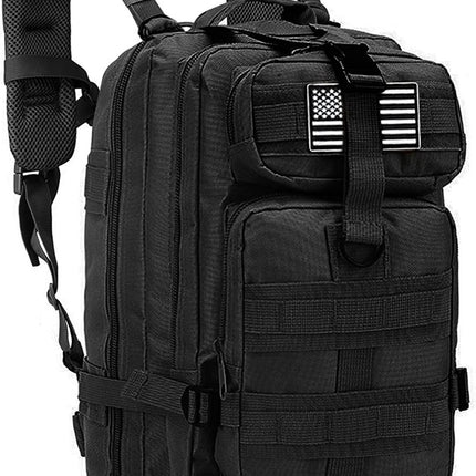 Tactical Backpack 38 l | Tactische rugzak | sport - school - werk | Zwart - Backpack US Assault Molle Large - Rugzak - Zwart - 38 L