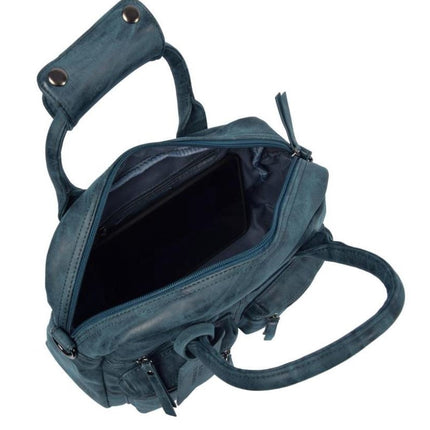Bicky Bernard Handtas omhang Hand & Schoudertas Western Bag Blauw - Donkerblauw