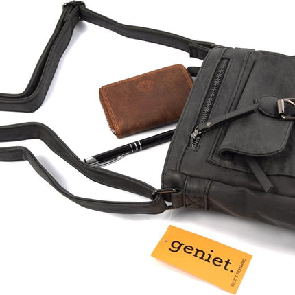 Schoudertas - Crossbodytas - tassen - tassen dames - tassen kopen - tassen hengsel - tassen Zwart - Dames tas - handtas - handtassen - handtas dames - handtassen dames - handtas Zwart - WDL-3182