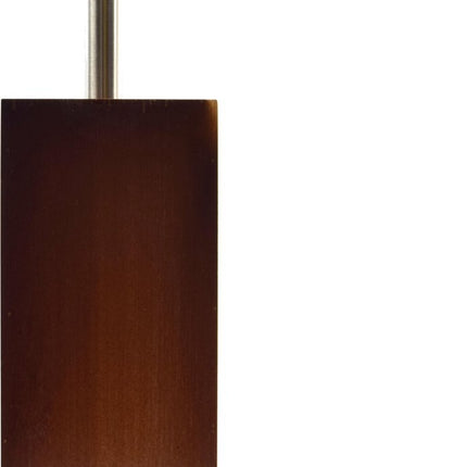 Toiletborstel hout 8mm dik - toiletborstels- WC Bamboe Donker kleur - Toiletborstelhouder met WC-Borstelhouder - Houten Borstelhouder - donkerbruin