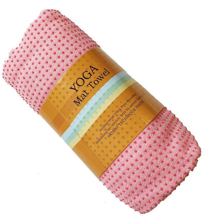 Yoga handdoek Roze 183 x 61 cm met Antislip