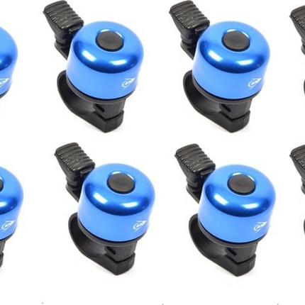 Mini Fietsbel 50 mm Blauw – Universele Fietsbel voor Racefiets, Stadsfiets & Kinderfiets – Lichtgewicht & Luide Bel – Fietsaccessoires