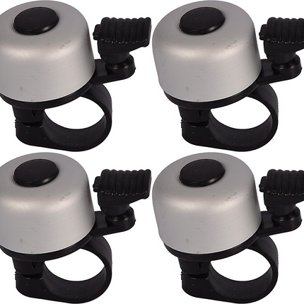 Fietsbel Aluminium Grijs – Ø55 mm – Universele Fietsbel voor Racefiets, Kinderfiets & Stadsfiets – Helder Geluid – Beste Fietsaccessoire