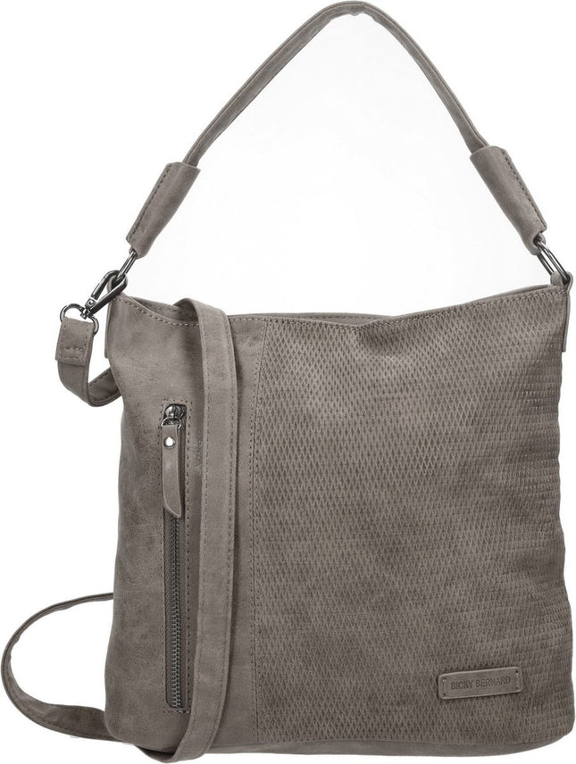Bicky bernard -Schoudertas - Handtas Tizni - modern tas -Grijs-Mid-grey