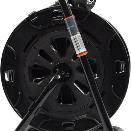 6 stuks - Kabelbox verlengsnoer kabelhaspel kabel verleng haspel met 4 geaarde stopcontacten 15 meter - Kabelhaspel - haspel - haspel 15 meter - kabelhaspel 250 volt | 3000 watt