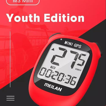 Meilan Fietscomputer GPS M3 Mini | Draadloos | USB Oplaadbaar | Racefiets & MTB | Waterdicht | LCD-scherm | ANT+ | Fiets GPS met Kaartweergave