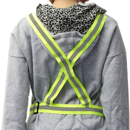 Unisex Veiligheid Hoge Zichtbaarheid reflectie - Unisex Veiligheid Hoge Zichtbaarheid reflectie vest Outdoor Running Fietsen Harnas Vest Reflecterende Riem Veiligheid Jas