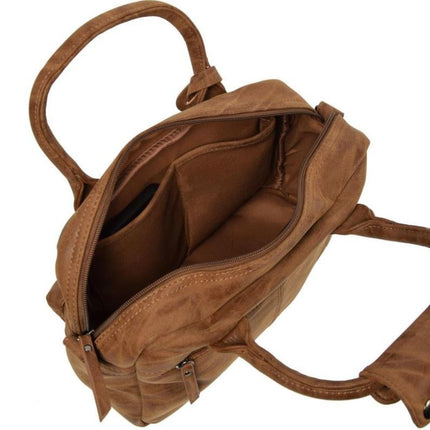 Bicky Bernard Handtas omhang Hand & Schoudertas Western Bag Camel - Cognac