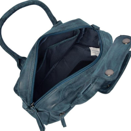 Bicky Bernard Handtas omhang Hand & Schoudertas Western Bag Blauw - Donkerblauw