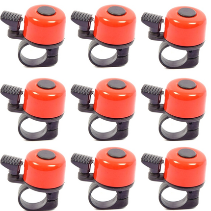 Fietsbel Mini 4 cm Rood – Stoere Fietsbel voor Racefiets, Kinderfiets & Stadsfiets – Universeel – Lichtgewicht – Beste Fietsbel Geluid