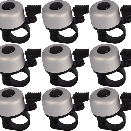 Fietsbel Aluminium Grijs – Ø55 mm – Universele Fietsbel voor Racefiets, Kinderfiets & Stadsfiets – Helder Geluid – Beste Fietsaccessoire