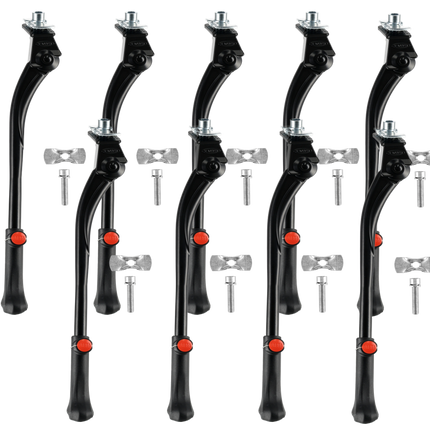 Verstelbare Fietsstandaard Enkel 24-28 Inch – Aluminium Zwart – Voor Stadsfiets, Transportfiets, Mountainbike & Hybridfiets | Fietsstandaard 24 26 28 Inch