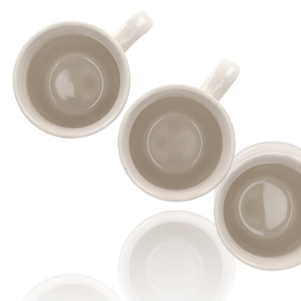 Koffiebekers Set - Koffiemokken met oor & Aardewerk Espresso kopjes 200 ml - Luxe Theemokken & Koffietassen