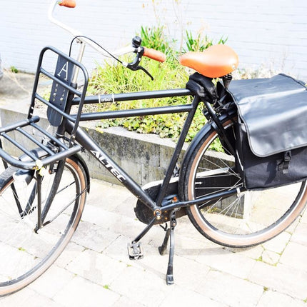 Dubbele-Fietstas-Zwart 