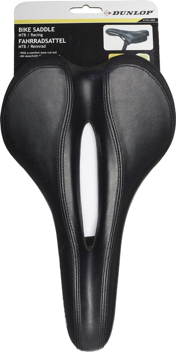 Dunlop-Fietszadel-Zwart