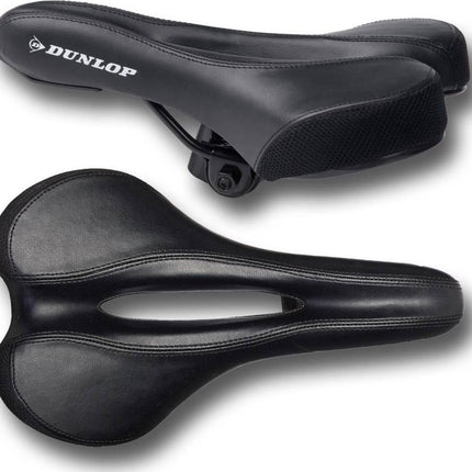 Dunlop-Fietszadel-Zwart