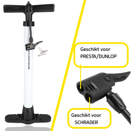 Fietspomp met inklapbare voet