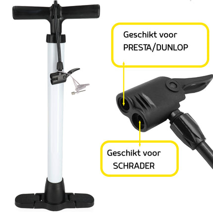 Fietspomp met inklapbare voet