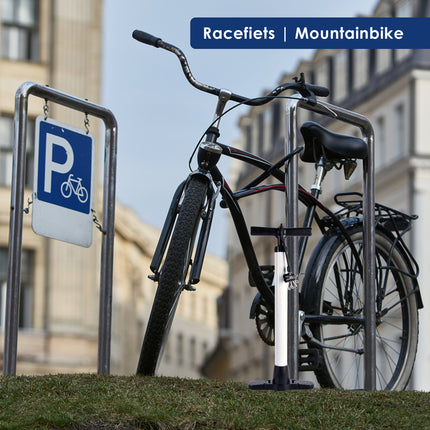 Fietspomp met inklapbare voet