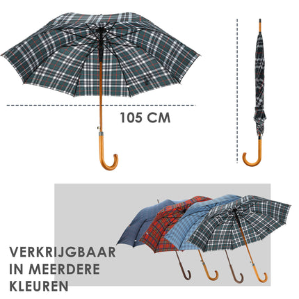 Paraplu-met-Schotse-ruit