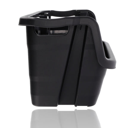 Stapelbak Magazijnbak XL Zwart - 59x37x35 cm - Stevige Stapelbare Box voor Magazijn, Schuur & Voedselopslag