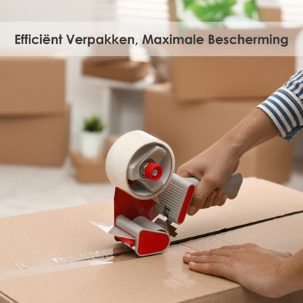 Verpakkingstape Transparant 50mm x 66m - 6 Rollen Sterk Plakband - Low Noise PP Tape voor Verpakken & Verzenden