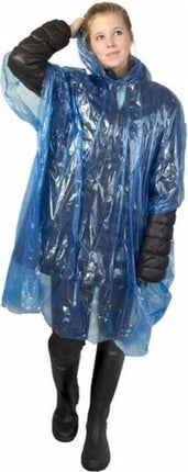 Wegwerp regenponcho 