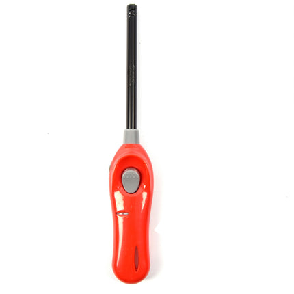 Aansteker met kinderbescherming - Barbecue aansteker - Pakket van 2x stuks BBQ aanstekers navulbaar| A Kwaliteit |Kinderbescherming/Kinderslot |2x Rood| 26 cm