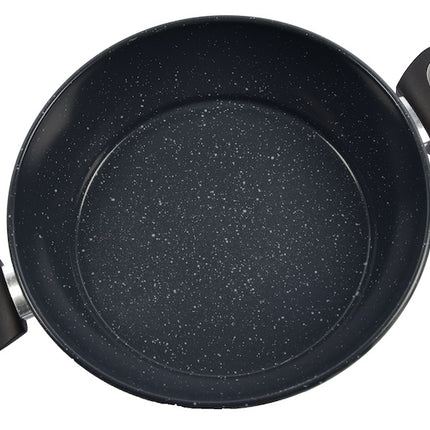 serveerpan - Aroma serveerpan met keramisch coating-  glazen deksel - Ø28cm 
