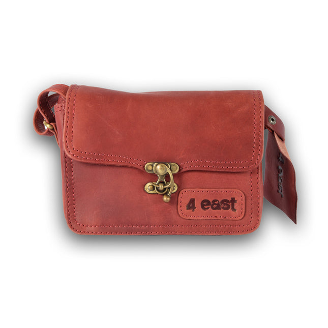 Tasje | 12m*17cm | Handtasje | 3vakjes | Leren tas dames | Bordeaux | Crossbody tas | Echte Leer