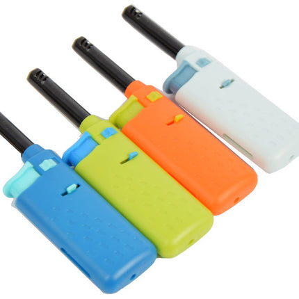 Compacte Mini Keukenaansteker van Kunststof - Elektrisch - Blauw, Groen, Oranje, Lichtblauw - 6x1.5x15 cm - 150 g