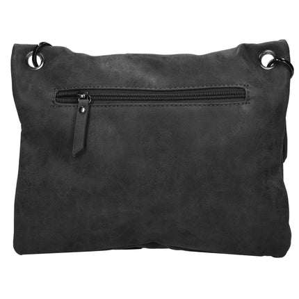 Stijlvolle Zwarte Schoudertas Dames - Bicky Bernard - Compact en Praktisch - Polyester - 5 Vakken - Crossbody Tas