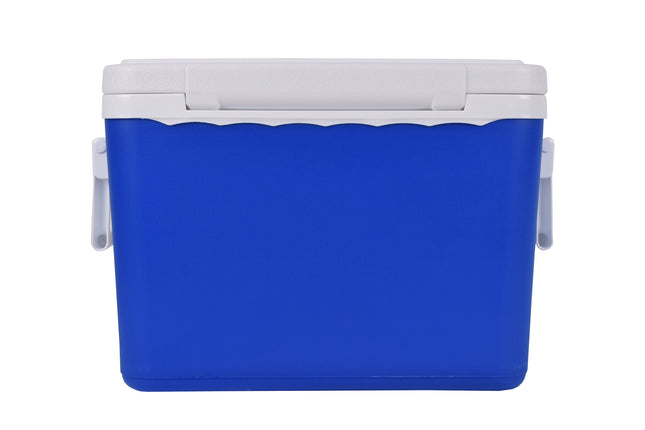 Blauwe Camping Koelbox - Draagbaar en Luchtdicht - 27L - Voor Voedsel en Drank - Koelboxen - 42x32x33 cm