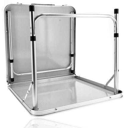 Inklapbare Campingtafel voor Buiten - Opvouwbare Tuintafel met Handvat - Stevige Klaptafel Geschikt voor 2-4 Personen - Klaptafel 120x60x70cm