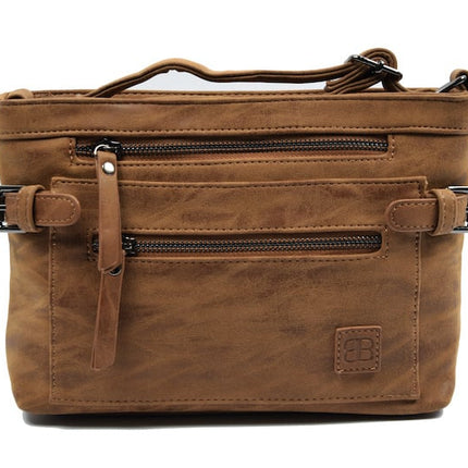Stoere -Schoudertas - bicky Bernard - Cognac