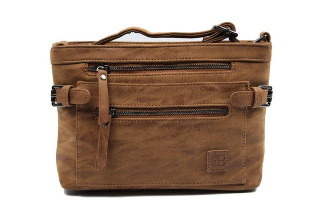 Stoere -Schoudertas - bicky Bernard - Cognac